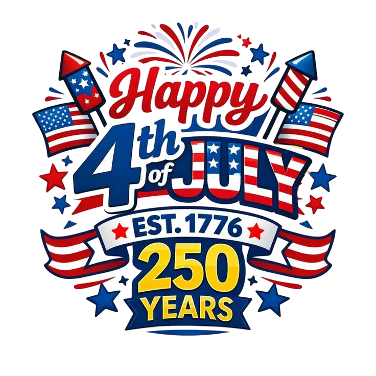happy 4th of july 250 years A One Printing Supplies