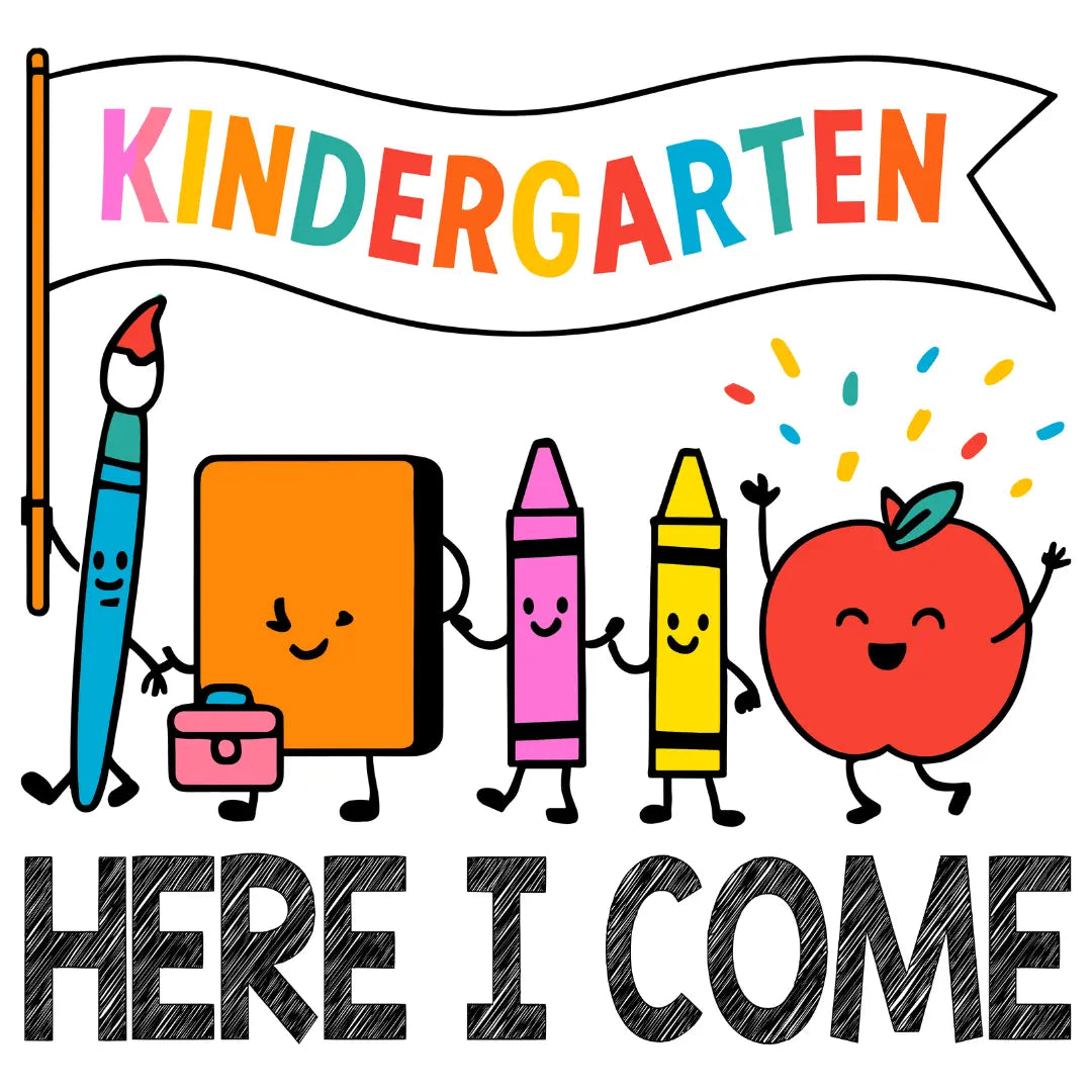 Kindergarten DTF Design-Ready to Press A One Printing Supplies