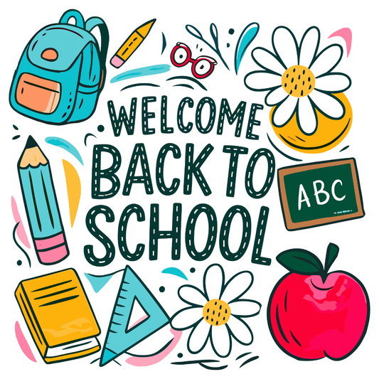 Welcome Back to School Design-Ready to Press