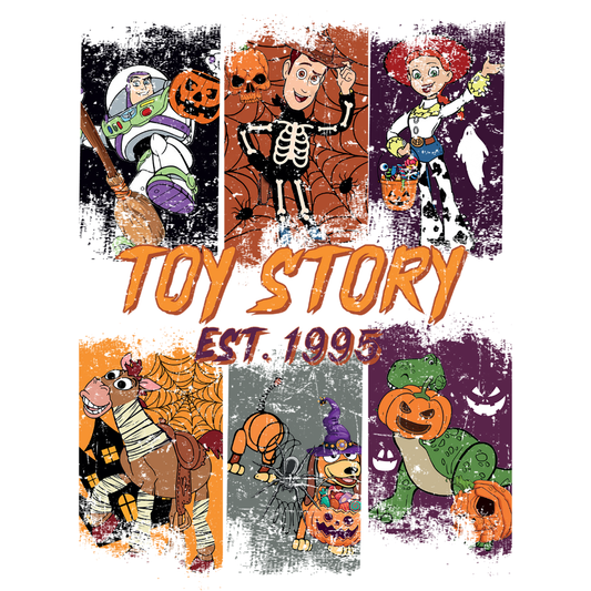 Retro Dusney Toy Stories Movie Characters, Family Vacation Design-Ready to Press