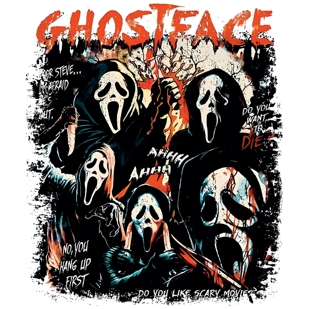 GhostFace Poor Steve Design-Ready to Press A One Printing Supplies