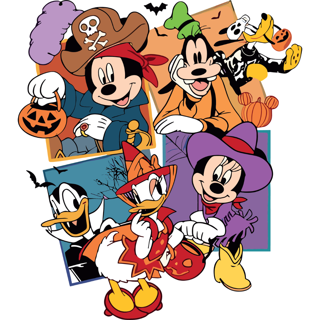 Mickey and Co Haloween Design- DTF Ready to Press