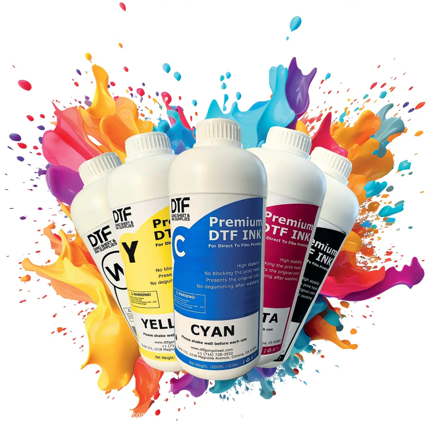 Premium DTF Ink bundle offer (5 ink bottles) DTF
