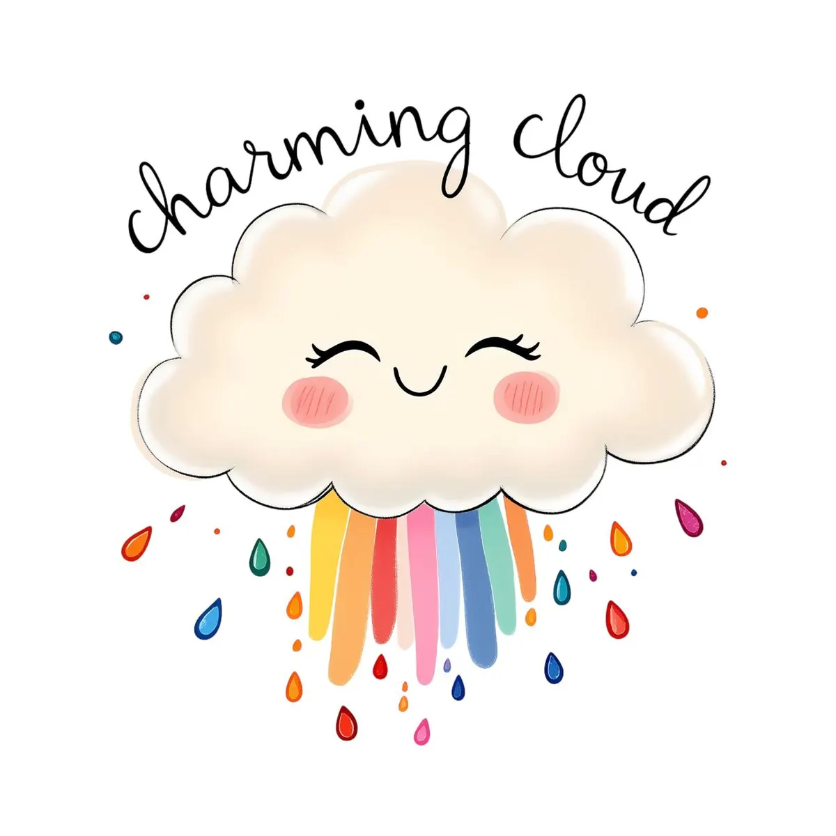 Charming Cloud Design-Ready to Press A One Printing Supplies