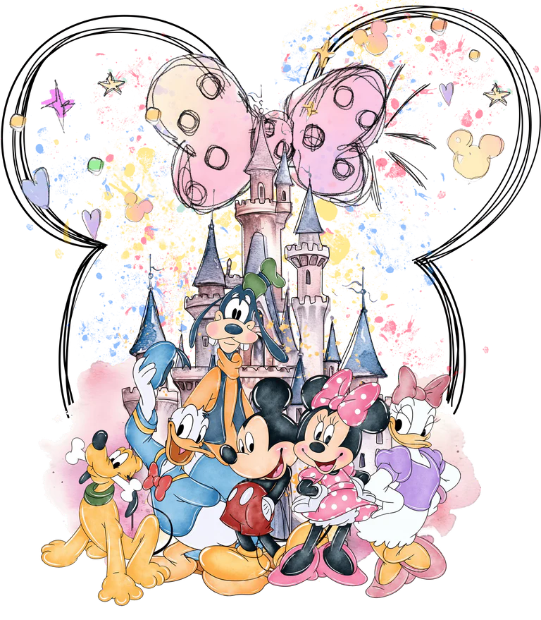 Mickey & Friends Design-Ready to Press A One Printing Supplies