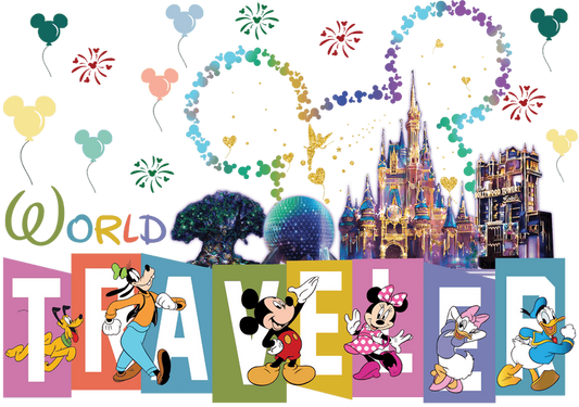 Disney World Traveler Design-Ready to Press