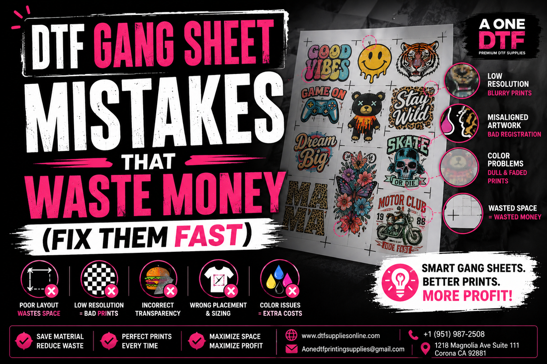 Avoid Costly DTF Gang Sheet Mistakes