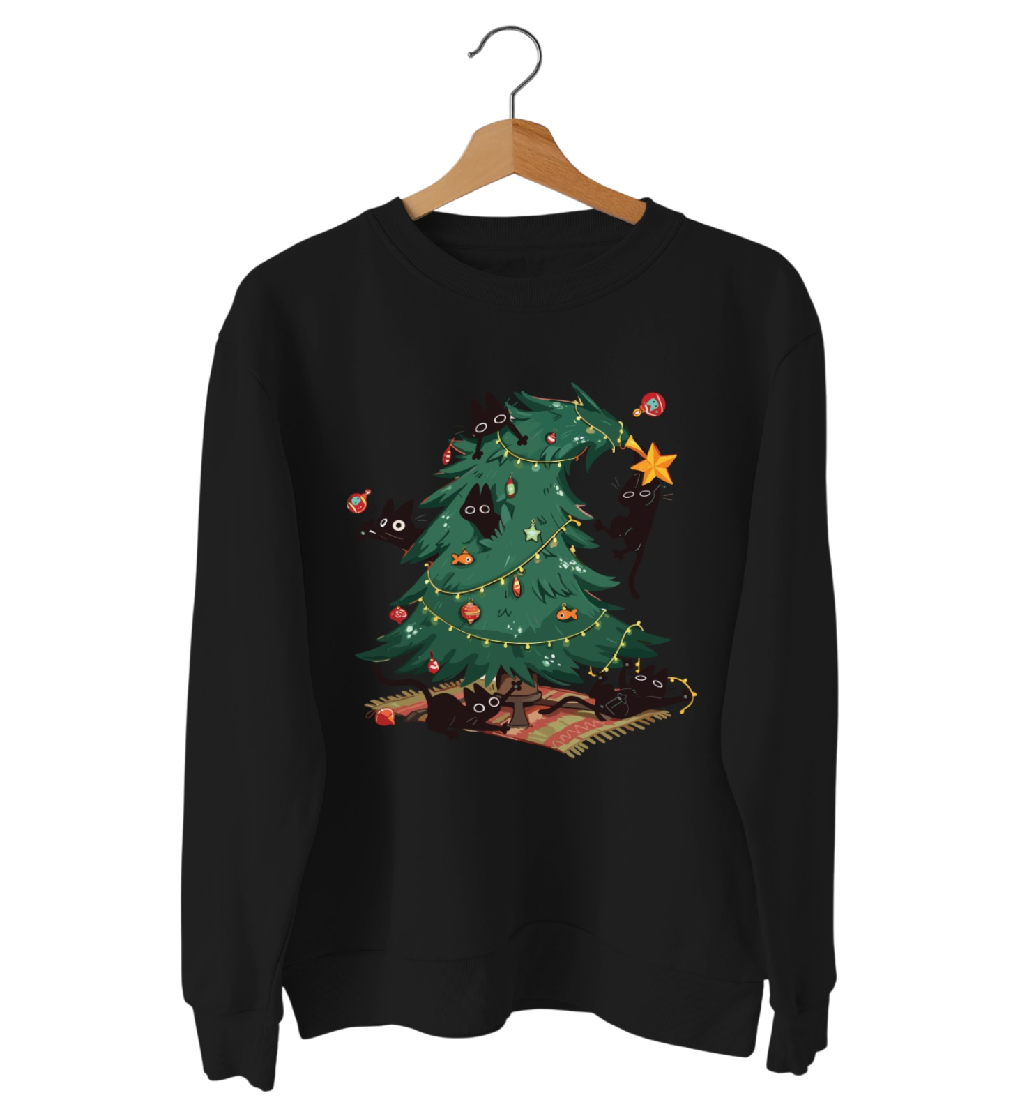 Christmas tree kitten graphicTees, SweatShirt,Hoodie, A One Printing Supplies