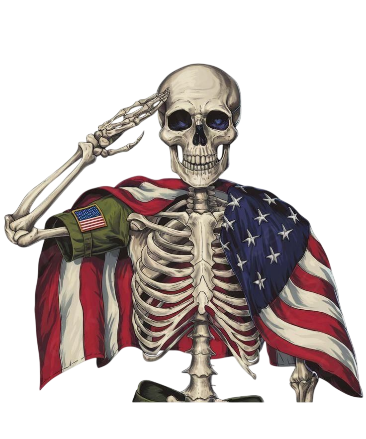USA Skeleton design A One Printing Supplies