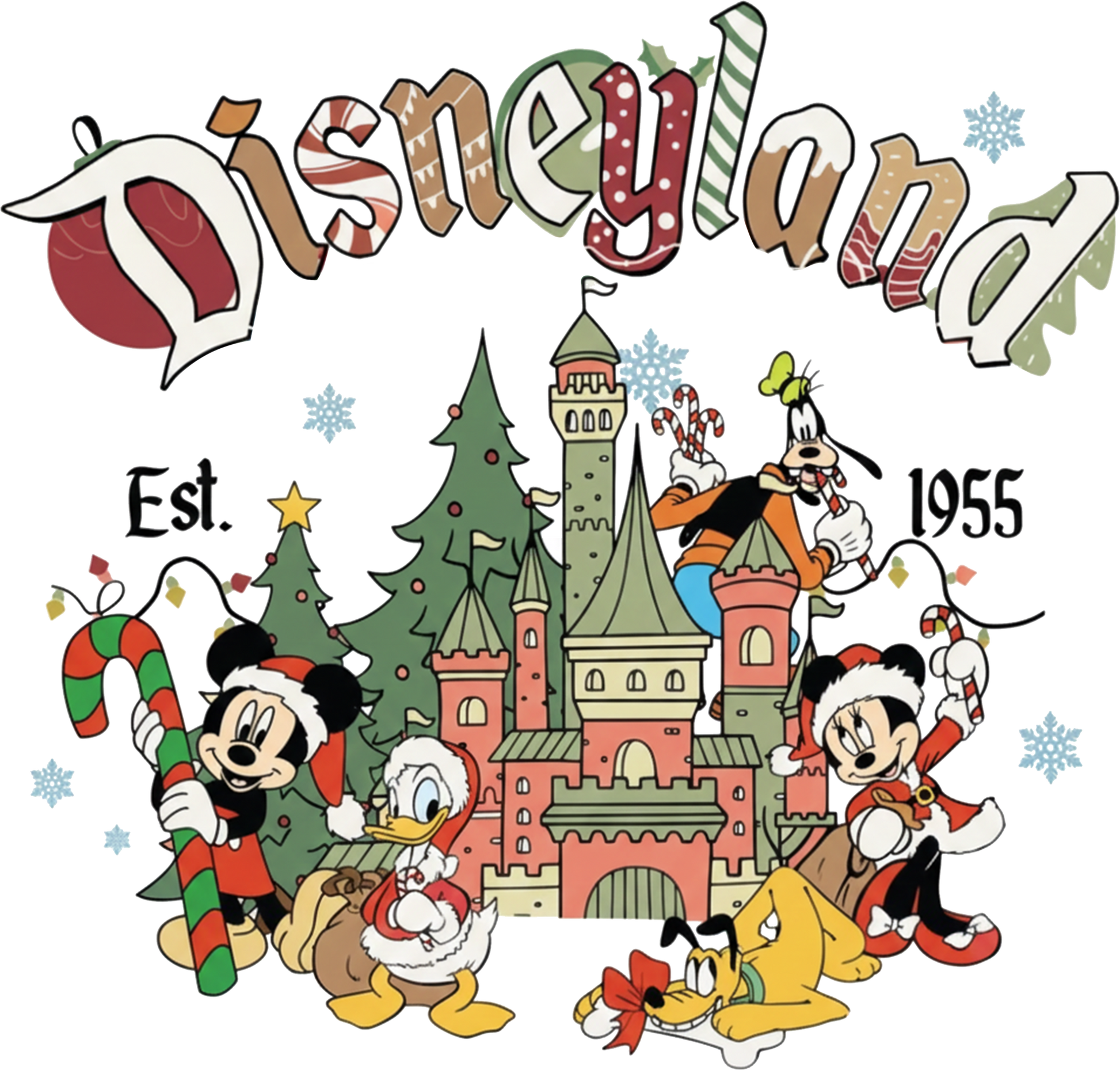 Vintage Disneyland Mickey & Friends Design DTF-Transfer A One Printing Supplies