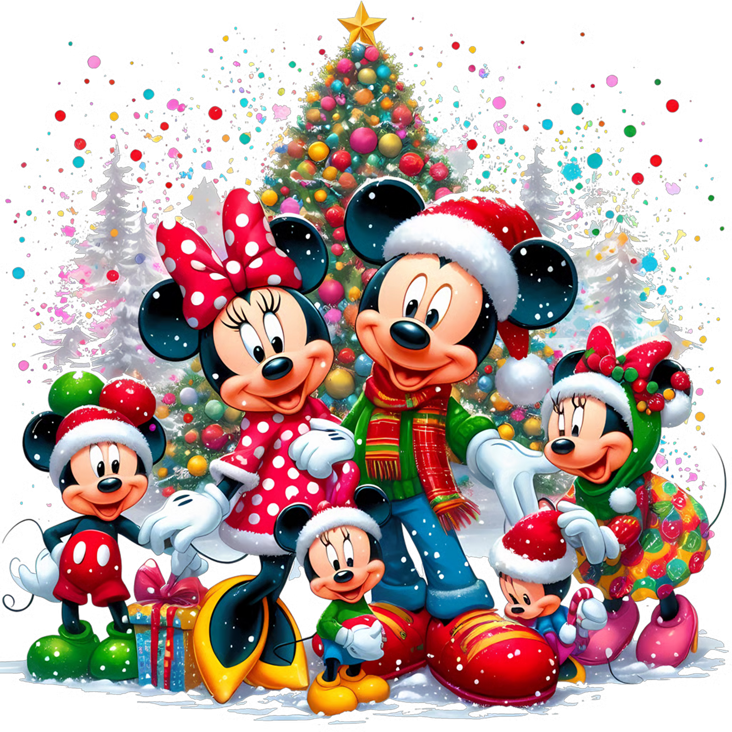 Disney Mickey Mouse Merry Christmas Design A One Printing Supplies