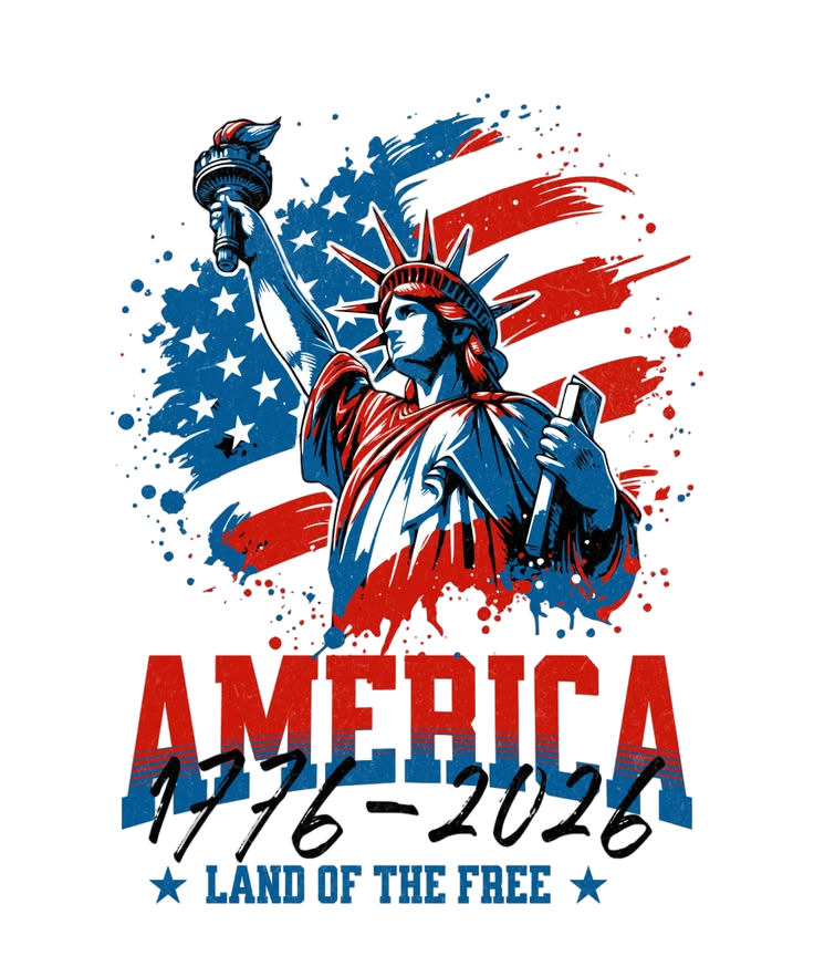 America 1776-2026 land of the free A One Printing Supplies