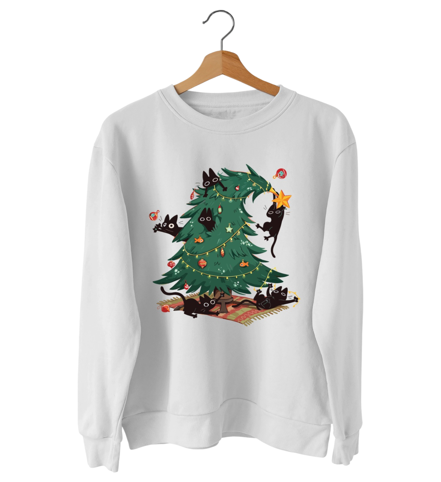 Christmas tree kitten graphicTees, SweatShirt,Hoodie, A One Printing Supplies