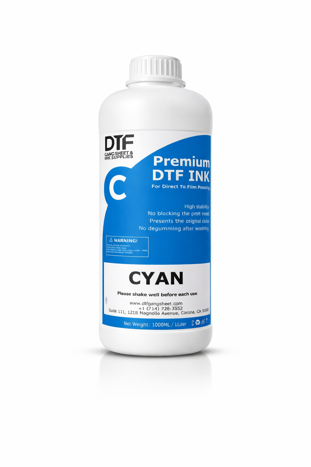 Premium DTF Ink (Cyan) DTF