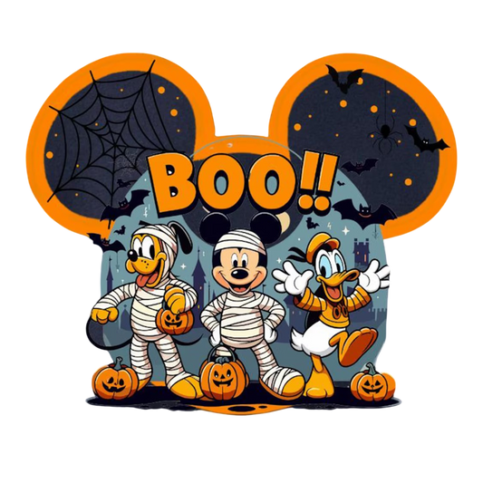 Boo halloween mickey and ducky A One Printing Supplies